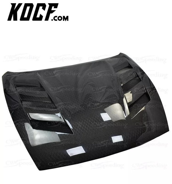 A STYLE HONEYCOMB CARBON FIBER ENGINE HOOD BONNET FOR NISSAN 370Z