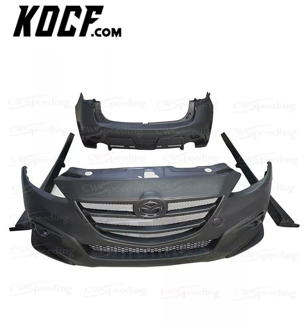 2014 2015 2016 KS-2 STYLE PP MATERIAL BODY KIT FOR MAZDA 3 AXELA HATCHBACK