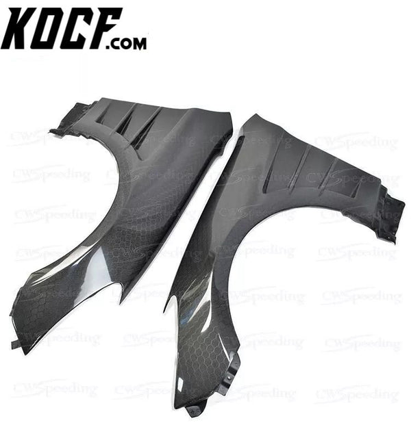 B STYLE HONEYCOMB CARBON FIBER FRONT FENDER FOR 2008-2011 HYUNDAI GENESIS COUPE