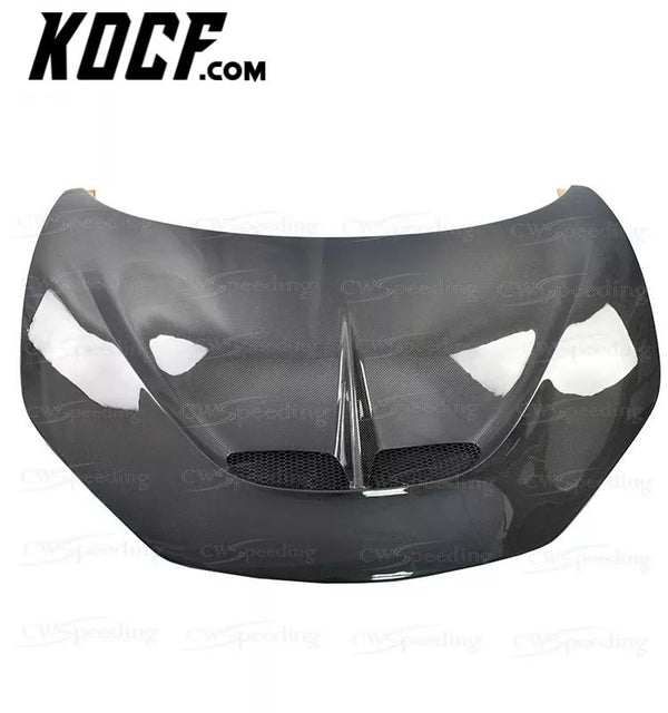 SP STYLE CARBON FIBER ENGINE HOOD BONNET FOR 2011-2016 FERRARI 458 ITALIA AND SPIDER AND SPECIALE