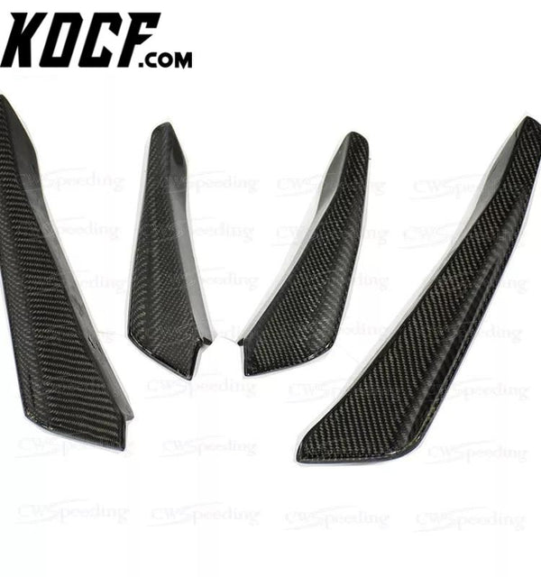 C STYLE CARBON FIBER FRONT BUMPER CANARD FRONT LIP FOR MASERATI GHIBLI BODY KIT