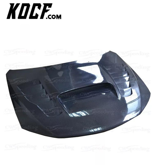 CS STYLE CARBON FIBER ENGINE HOOD BONNET FOR 2008-2011 SUBARU IMPREZA 10 STI/WRX/2.0R