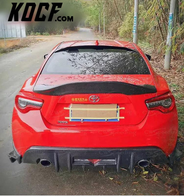 CARBON FIBER REAR SPOILER REAR TRUNK WING FOR 2019-2022 TOYOTA GT86