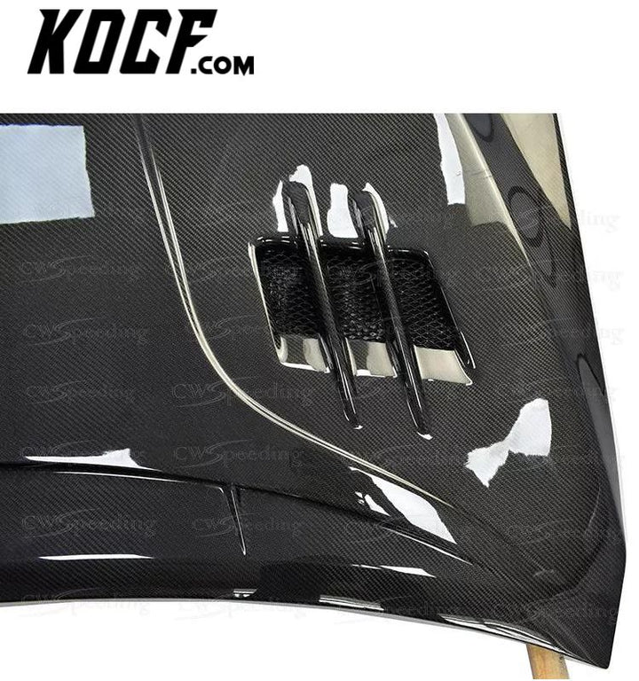 V3 Carbon Fiber Engine Hood Bonnet Cover Compatible For 2018-2024 Toyota Camry