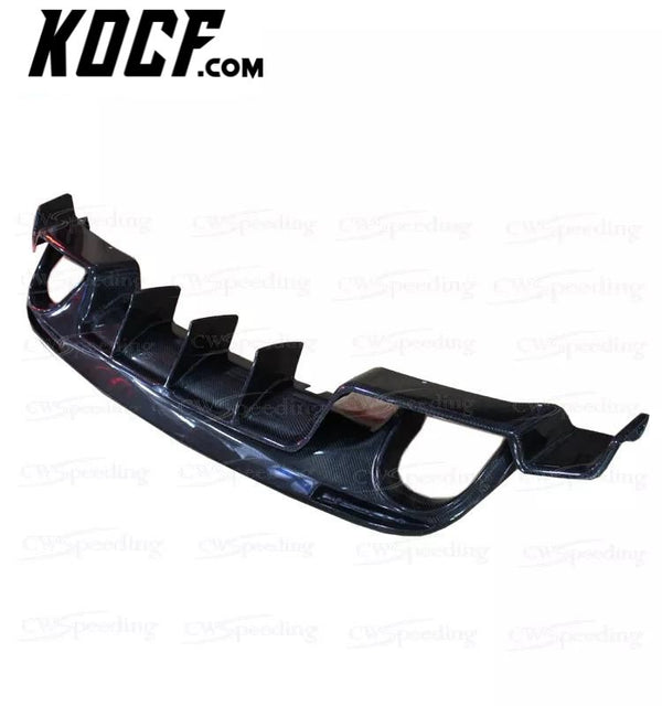 KT STYLE CARBON FIBER REAR BUMPER LIP REAR DIFFUSER FOR VW SCIROCCO BODY KIT