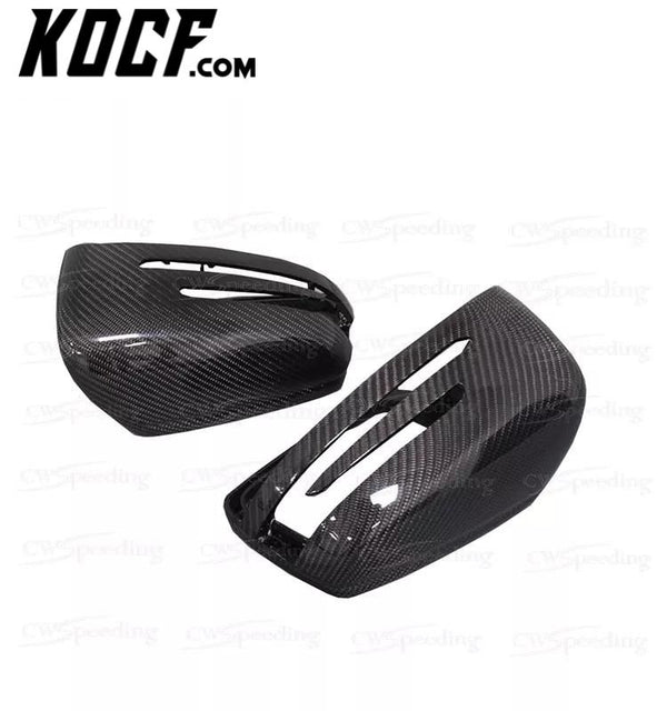 REPLACEMENT STYLE CARBON FIBER SIDE MIRROR COVER FOR MERCEDES-BENZ CLS-CLASS W218 BODY KIT