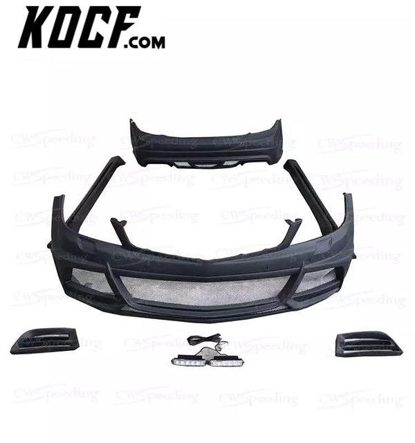 WA STYLE FIBER GLASS WIDE BODY KIT FOR MERCEDES BENZ C-CLASS W204 BODYKIT