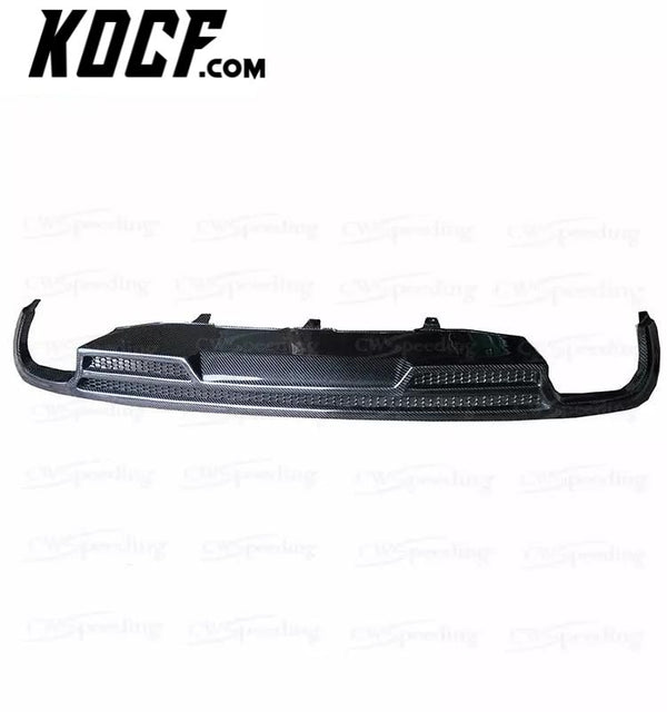 A STYLE CARBON FIBER REAR BUMPER LIP REAR DIFFUSER FOR 2011-2014 AUDI A6 C7 SLINE