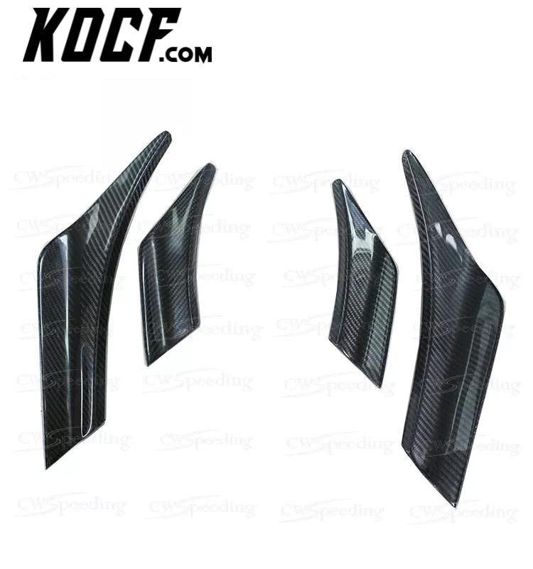 CARBON FIBER FRONT BUMPER CANARD FOR BMW 3 SERIES E90 BODY KIT – KOCF