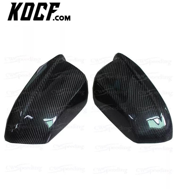 REPLACEMENT STYLE CARBON FIBER SIDE MIRROR COVER FOR BMW 5 SERIES F10 F18