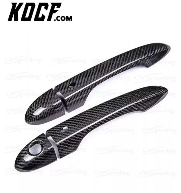 CARBON FIBER SIDE EXTERIOR DOOR HANDLE TRIM FOR MASERATI QUATTROPORTE