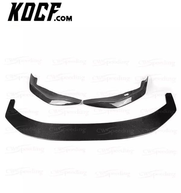 AC STYLE CARBON FIBER FRONT BUMPER LIP FRONT LIP SPOILER FOR BMW 5 SERIES G30 G38