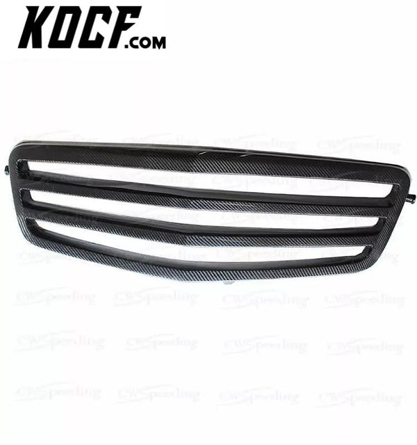 2010-2013 CARBON FIBER FRONT BUMPER GRILL FRONT GRILL FOR MERCEDES-BENZ E-CLASS W212