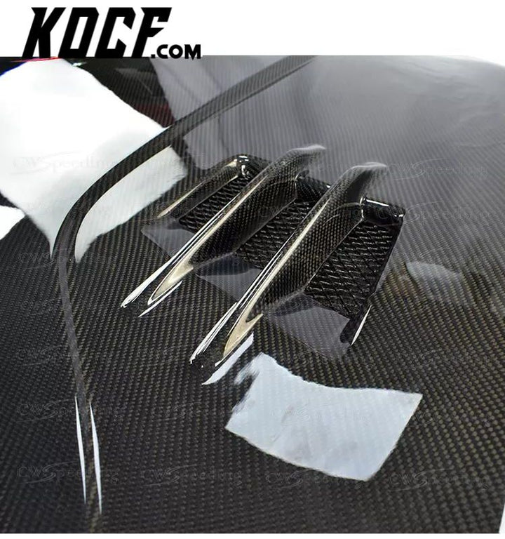 V3 Carbon Fiber Engine Hood Bonnet Cover Compatible For 2018-2024 Toyota Camry