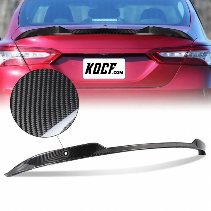 Trunk Spoiler Carbon Fiber M Style Toyota Camry 2018-2023 Compatible - KOCF.com - Car Parts