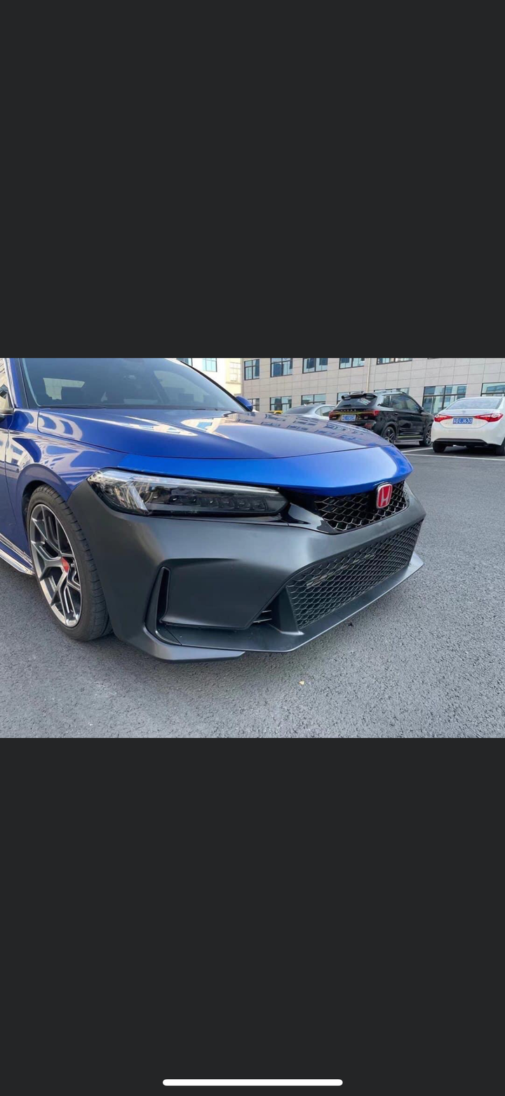 11th Gen Sedan Civic Type R Style Conversion Front Bumper Compatible For 2022+ Honda Civic