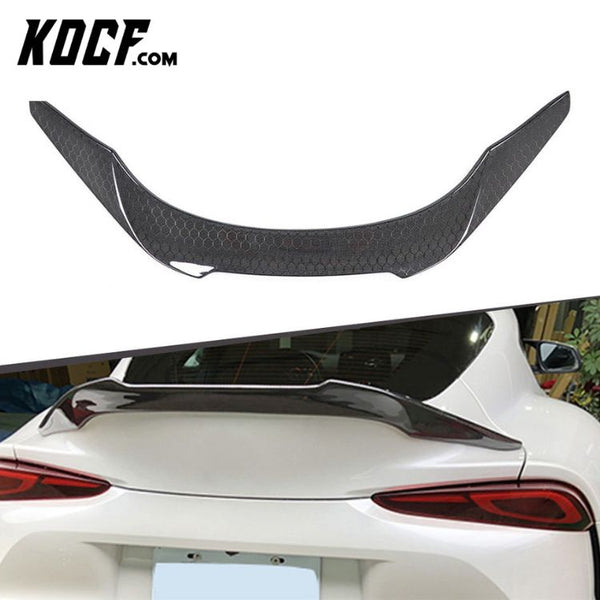 Honeycomb Carbon V Type Car Rear Trunk Spoiler For Toyota Supra A90