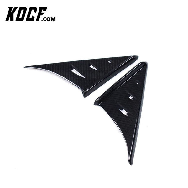 Real Carbon Fiber Auto Exterior Parts Car Rearview Mirror Side Triangle Spoiler Trim Cover For Toyota GR Supra A90 2019+