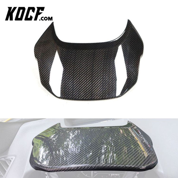 Real Carbon Interior Trims Dry Carbon Fiber Upper Speed Meter Cluster Cover For Toyota Supra A90 MK5 2019+