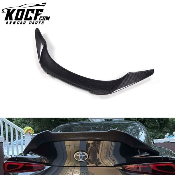 High Quality V Type Carbon Rear Trunk Spoiler For TOYOTA Supra A90 A91 MK5 2019+