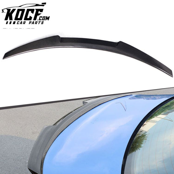 V Style Trunk Tuning Car Spoiler Wing Carbon Fiber Rear Boot Duck Tail Spoiler For BMW F22 M2 F87 2014-2019