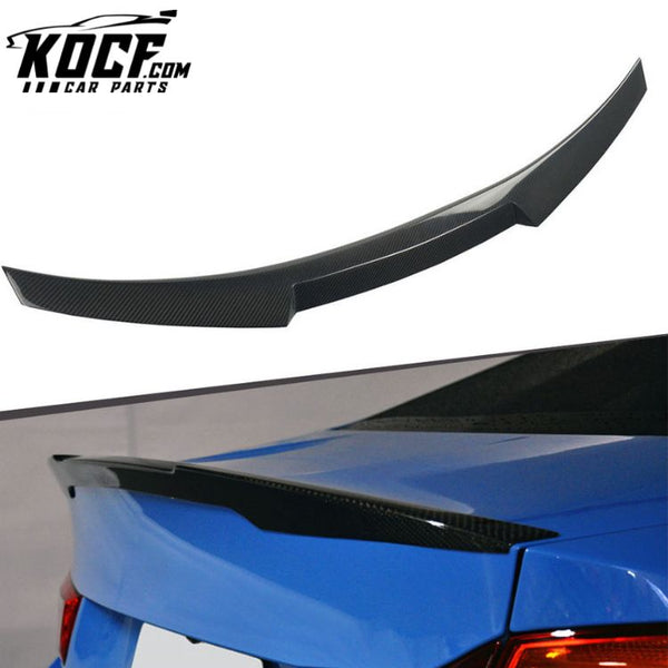 V Type Trunk Ducktail Car Accessories Spoiler Rear Boot Carbon Fiber Wing Spoiler For BMW M4 M3 F80 F82 F83 2014-2019