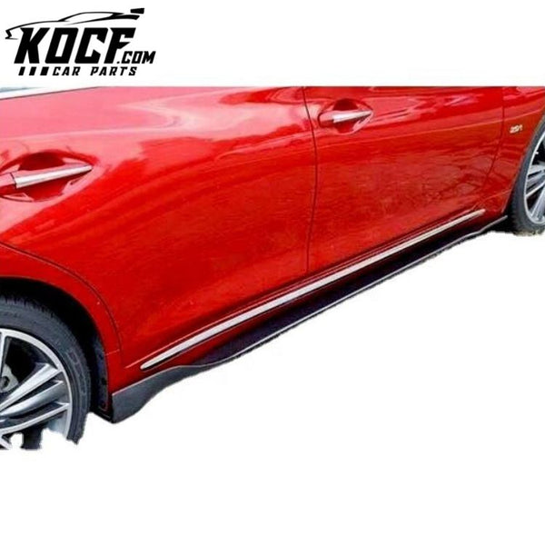 Universal style Forged Carbon Side Skirts For Infiniti Q50 2013+