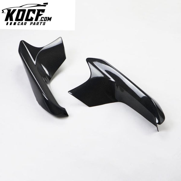 Carbon Fiber Front Pieces Flaps Corner Bumper Lip Spoiler Protector For BMW F90 M5