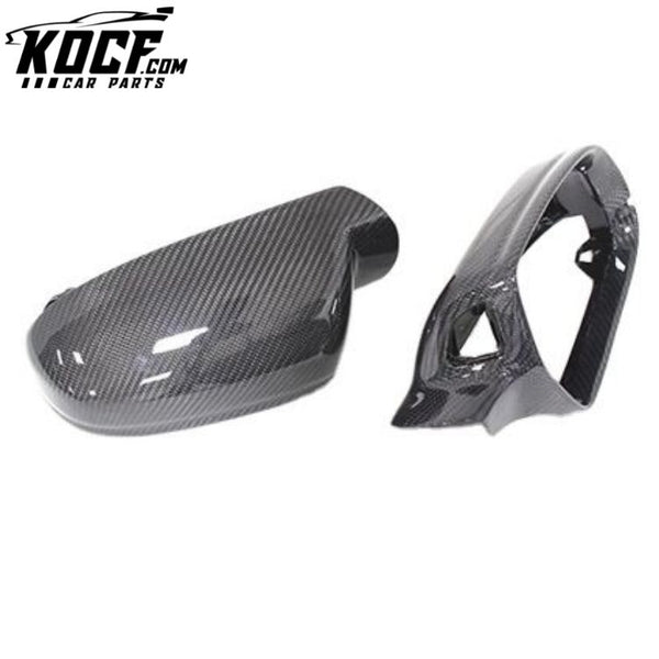 Car Carbon Replacement Mirror Cover With Side Assit Light For Audi A5 S5 A4 B9 2010+