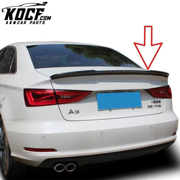 Car Rear Spoiler Carbon Fiber V style For AUDI A3/S3/RS3 2014-2020