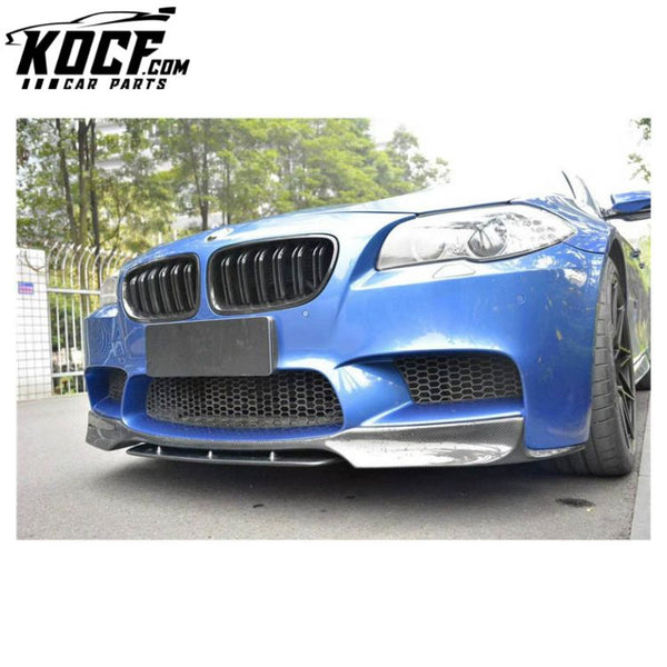 For Front Bumper Lip for BMW F10 M5 CARBON FIBER FRONT LIP 2010 - 2016