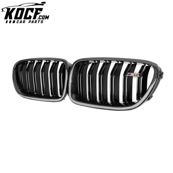 CARBON FIBER FRONT CENTER MESH GRILLE FOR BMW F10 F18 M5 2010-2016