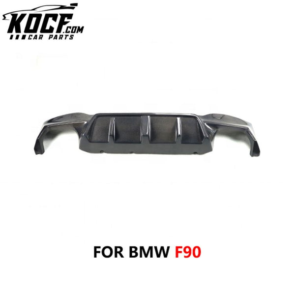 Car Rear Diffuser For BMW F90 M5 3D Type Carbon Fiber Rear Body Kit 2018+