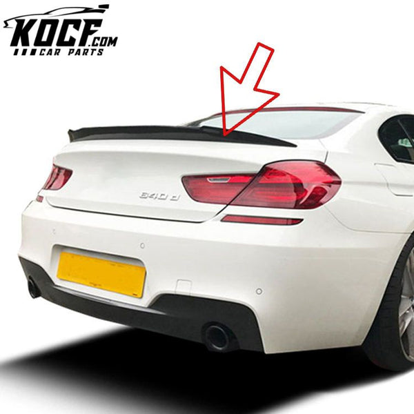 V Type Spoiler Carbon Trunk Auto Spoiler Wing For BMW F06 F12 F13 M6 2012+