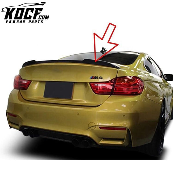 Auto Carbon Fiber CS Type Rear Trunk Ducktail Spoiler For BMW M4 Series F82 2014+