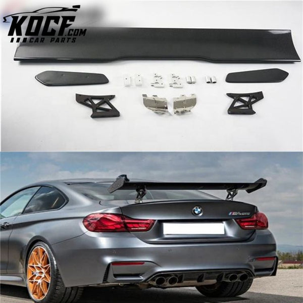 Carbon Car Window Roof Lip Rear Spoiler Wing GTS Style For BMW F82 M4 2014+