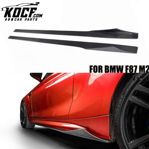 Auto Side Skirts For BMW F87 M2 MTC Type Carbon Fiber Trunk Body Kit 2016+