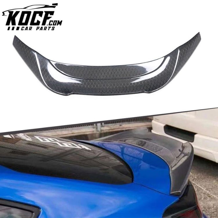 Honeycomb Carbon Rear Trunk Spoiler Wing For BRZ Toyota GR86 ZD8 ZN8 V Style Rear Ducktail Spoiler 2021+