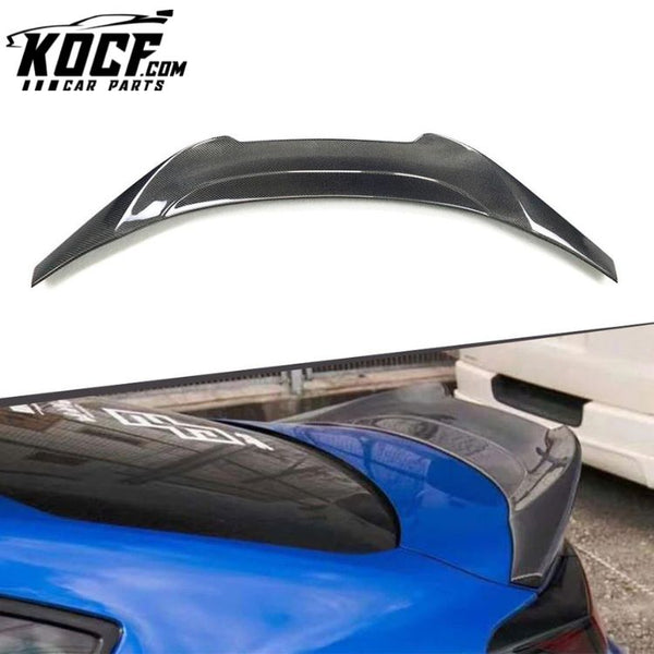 V Style Rear Ducktail Spoiler Carbon Fiber Rear Trunk Spoiler Wing For Subaru BRZ Toyota GR86 ZD8 ZN8 2021+