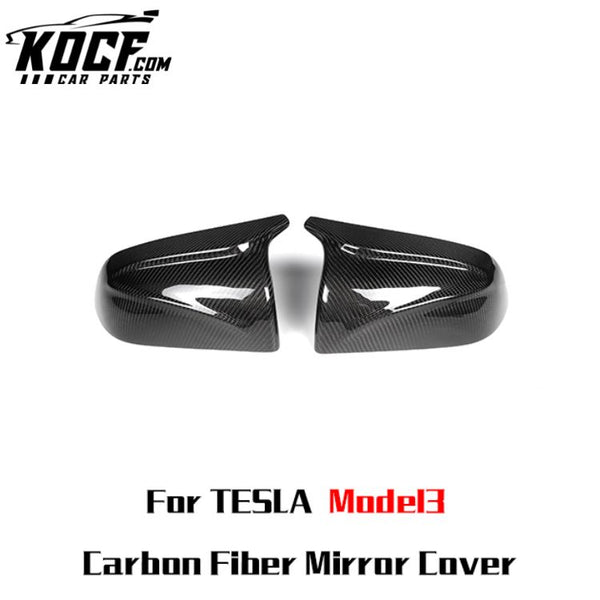 M Look Replacement Mirror cover for Tesla model 3 gloss carbon fiber Car accessories 2 pcs