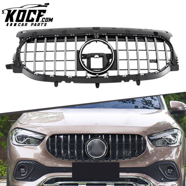 Car H247 Mesh Grille For Mercedes-Benz GLA Class H247 AMG GT Style Front Bumper Grill 2020+