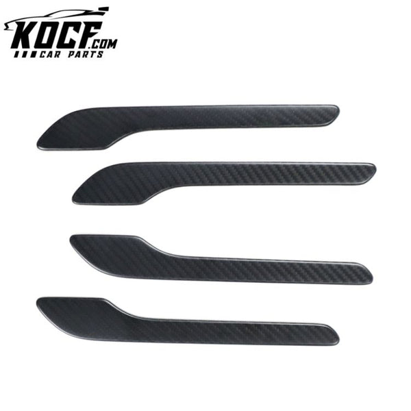 Car accessories For Tesla model y 2022/ model Matt/Gloss Carbon auto door handle Overlay Covers 4 pcs