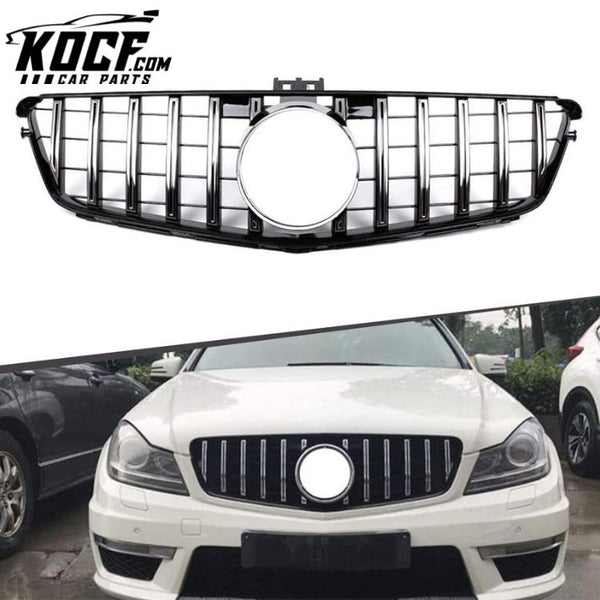 Factory direct sale auto parts diamond type front bumper mesh grille for Mercedes Benz W204 2008-2013