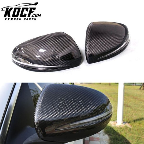 W205 Carbon Mirror Replacement Style Side Mirror Cover for Mercedes W205 W213 W222 GLC LHD 2014+