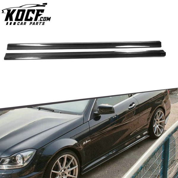 Hot Sale Carbon Fiber Side Skirts For Mercedes Benz C Class W204 C63 2011-2014