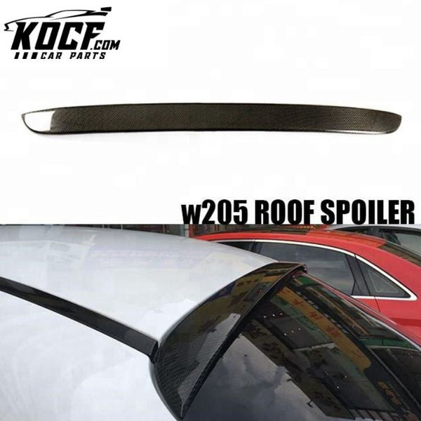 Carbon Trunk Roof Spoiler For Mercedes Benz W205 4 Doors 2014+