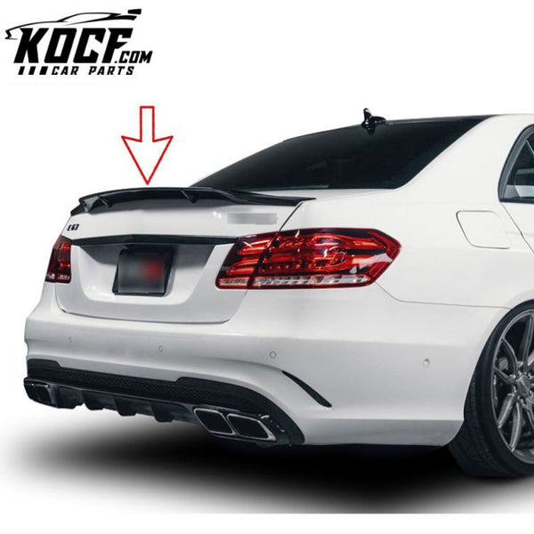 R type auto carbon fiber rear trunk spoiler wing boot lip for Mercedes Benz E Class W212