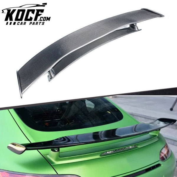 Carbon Rear Trunk Spoiler For Mercedes Benz AMG GT Boot Spoiler Wing With LED