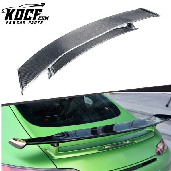 GTR Type With LED Carbon Fiber Rear Trunk GT Lip Wing Spoiler For Mercedes Benz 2 Doors AMG GT GTR 2015+