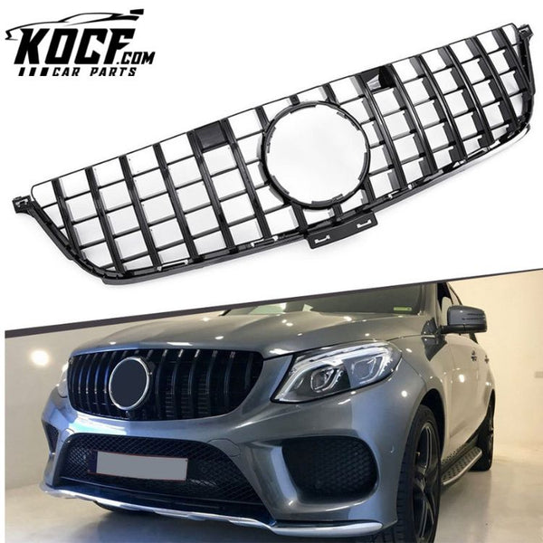 GT Style ABS Front Grille Mesh For Mercedes Benz ML Class W166 2011-2015